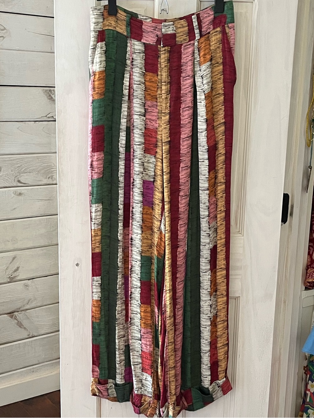 Farm Rio Anthropologie wide leg pants sz Small